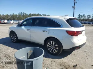 2015 Acura MDX Tech Pkg with VIN 5FRYD3H4XFB013234, listed as a Copart auction lot 46195785 with 156,628 mi miles and Salvage Title. Bid and sale history available at carsss.com. Image 2.