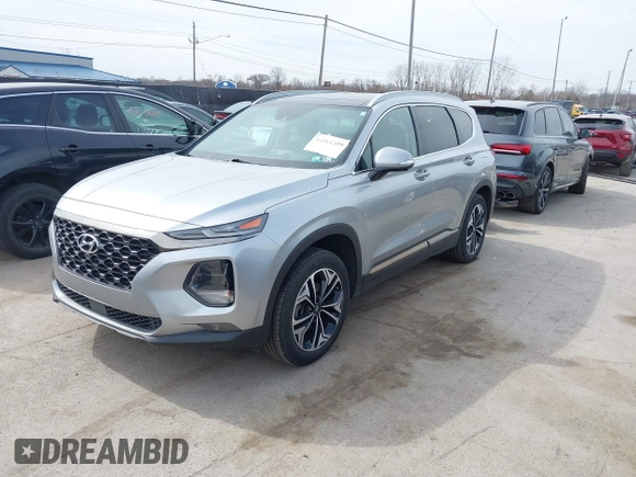 2020 Hyundai Santa Fe Limited with VIN 5NMS5CAA8LH280600, listed as a IAAI auction lot 41801359 with 61,519 mi miles. Bid and sale history available at carsss.com. Image 17.