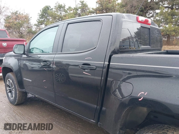 2021 Chevrolet Colorado 4WD Z71 with VIN 1GCGTDEN7M1282445, listed as a IAAI auction lot 41737419 with 27,187 mi miles and . Bid and sale history available at DreamBid. Image 14.