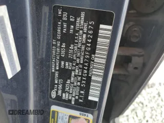 2015 Kia Optima LX with VIN 5XXGM4A79FG442675, listed as a Copart auction lot 52698895 with 136,600 mi miles and Non repairable. Bid and sale history available at DreamBid. Image 12.