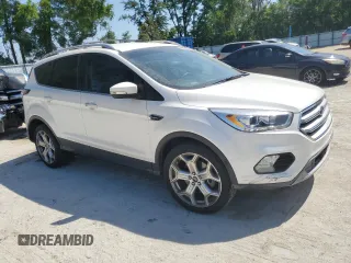 2017 Ford Escape Titanium with VIN 1FMCU0J92HUE86731, listed as a Copart auction lot 52345555 with 81,723 mi miles and Salvage Title. Bid and sale history available at carsss.com. Image 4.