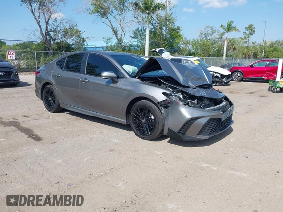 2025 Toyota Camry LE with VIN 4T1DAACK5SU539156, listed as a IAAI auction lot 42054268 with 5,705 mi miles and . Bid and sale history available at DreamBid. Image 1.