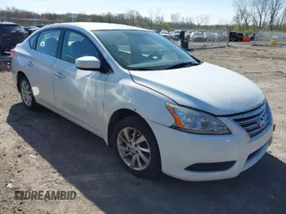 2013 Nissan Sentra SV with VIN 3N1AB7AP4DL769275, listed as a IAAI auction lot 42098621 with 121,828 mi miles. Bid and sale history available at carsss.com. Image 1.