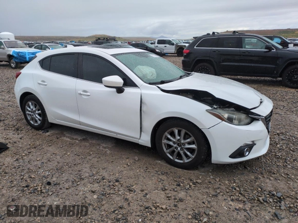 2014 Mazda 3 i Grand Touring with VIN JM1BM1M77E1194358, listed as a Copart auction lot 55116645 with 189,254 mi miles and Salvage Title. Bid and sale history available at DreamBid. Image 4.