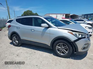 2017 Hyundai Santa Fe 2.4L with VIN 5XYZU3LB7HG407524, listed as a IAAI auction lot 42580597 with 117,311 mi miles and . Bid and sale history available at DreamBid. Image 1.