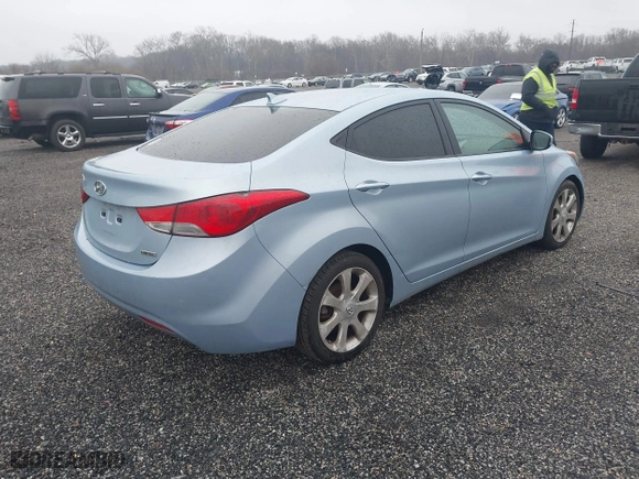 2012 Hyundai Elantra GLS with VIN KMHDH4AE5CU193394, listed as a IAAI auction lot 41835127 with 166,472 mi miles. Bid and sale history available at carsss.com. Image 4.