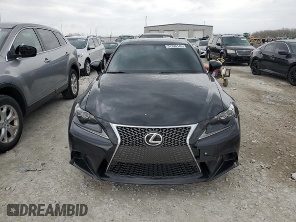2015 Lexus IS 350 with VIN JTHCE1D29F5006860, listed as a Copart auction lot 51336145 with 108,537 mi miles and Salvage Title. Bid and sale history available at DreamBid. Image 5.