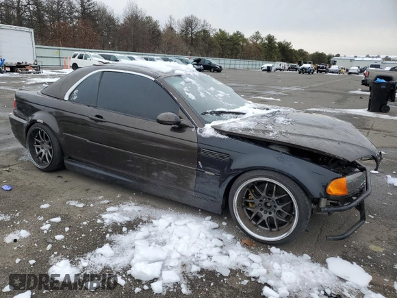 2002 BMW 3 Series M3 with VIN WBSBR93472EX24204, listed as a Copart auction lot 44896205 with 117,184 mi miles and Salvage Title. Bid and sale history available at carsss.com. Image 4.