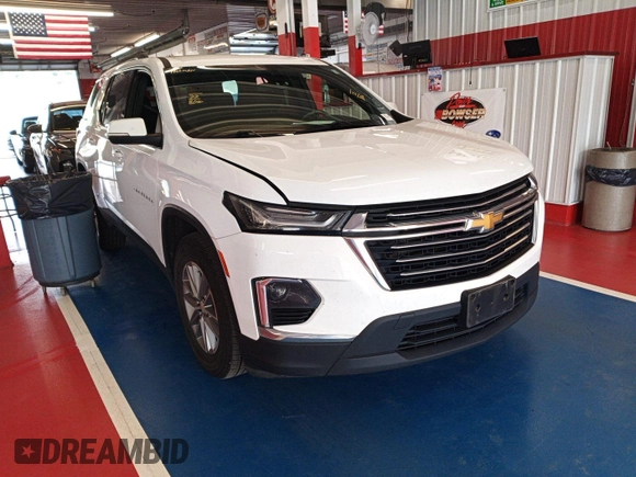 2022 Chevrolet Traverse LT Cloth with VIN 1GNERGKW6NJ146112, listed as a IAAI auction lot 42847627 with 80,060 mi miles and . Bid and sale history available at DreamBid. Image 13.