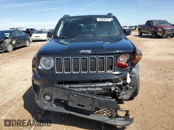 2020 Jeep Renegade Altitude with VIN ZACNJABBXLPL65823, listed as a Copart auction lot 53809915 with 28,977 mi miles and Salvage title. Bid and sale history available at DreamBid. Image 5.