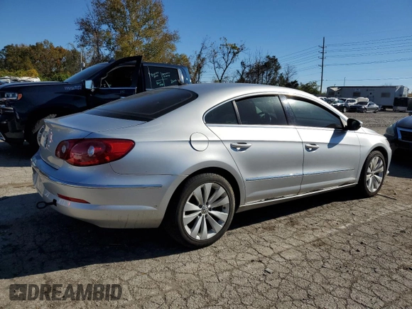 2010 Volkswagen CC Sport with VIN WVWML7AN7AE504142, listed as a Copart auction lot 78648634 with 95,343 mi miles and Clean Title. Bid and sale history available at DreamBid. Image 3.