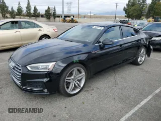 2018 Audi A5 Sportback Premium Plus z VIN WAUENCF54JA016870, wystawiony jako Copart lot #54835275 z przebiegiem 92 844 mil mil oraz Szkoda całkowita • Salvage title. Historia ofert i sprzedaży dostępna na DreamBid. Obrazek 1.