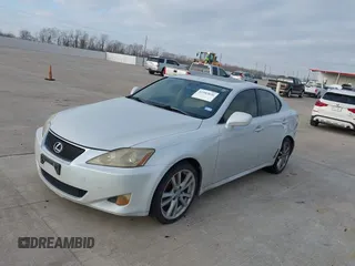 2006 Lexus IS 250 Manual with VIN JTHBK262265005007, listed as a IAAI auction lot 41583836 with 1 mi miles. Bid and sale history available at carsss.com. Image 2.