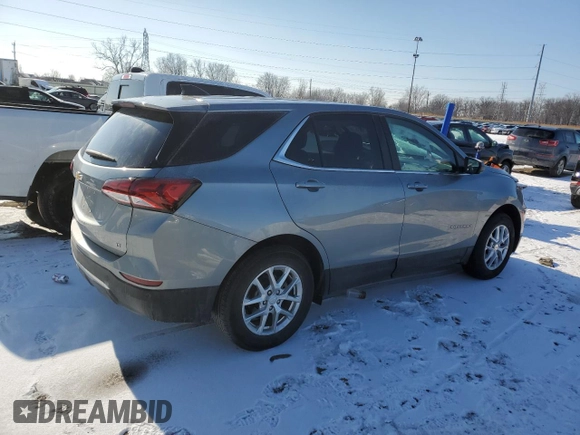 2023 Chevrolet Equinox LT with VIN 3GNAXKEG8PS123623, listed as a Copart auction lot 44256245 with 6,898 mi miles and Clean Title. Bid and sale history available at carsss.com. Image 3.