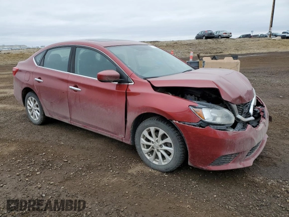 2017 Nissan Sentra SV with VIN 3N1AB7AP3HY319822, listed as a Copart auction lot 51237105 with 163,169 mi miles and Salvage Title. Bid and sale history available at DreamBid. Image 4.