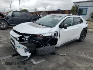 2025 Toyota bZ4X XLE с VIN JTMAAAAA0SA055818, выставлен на аукционе Copart как лот 48930285 с пробегом 735 миль миль и Списание • Salvage title. История ставок и продаж доступна на DreamBid. Изображение 1.