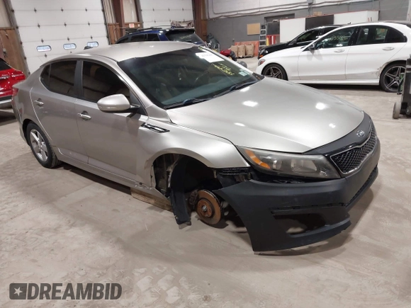 2015 Kia Optima LX с VIN 5XXGM4A74FG355766, выставлен на аукционе IAAI как лот 42343497 с пробегом 155 482 миль миль и . История ставок и продаж доступна на DreamBid. Изображение 1.