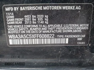 2015 BMW 3 Series 328i with VIN WBA3A5C5XFF608822, listed as a IAAI auction lot 41439719 with 71,830 mi miles. Bid and sale history available at carsss.com. Image 9.