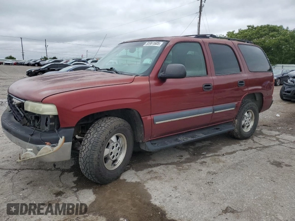 2003 Chevrolet Tahoe LS with VIN 1GNEC13Z63R237645, listed as a Copart auction lot 55961605 with Not provided miles and Salvage title. Bid and sale history available at DreamBid. Image 1.