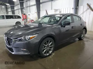 2018 Mazda 3 Touring with VIN 3MZBN1L37JM270277, listed as a Copart auction lot 55070135 with 24,392 mi miles and Salvage Title. Bid and sale history available at DreamBid. Image 1.
