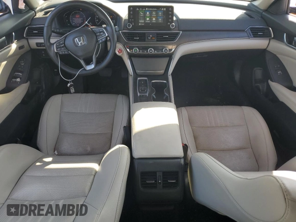 2019 Honda Accord EX-L with VIN 1HGCV2F56KA001813, listed as a Copart auction lot 61689055 with 51,718 mi miles and Salvage title. Bid and sale history available at DreamBid. Image 8.