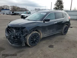 2017 Nissan Rogue SL with VIN 5N1AT2MV4HC739178, listed as a Copart auction lot 51802155 with 84,551 mi miles and Salvage Title. Bid and sale history available at carsss.com. Image 1.