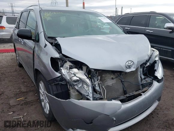 2013 Toyota Sienna XLE with VIN 5TDDK3DC7DS056599, listed as a IAAI auction lot 41736510 with 120,230 mi miles and . Bid and sale history available at DreamBid. Image 1.