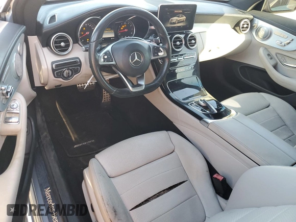 2017 Mercedes-Benz C 300 with VIN WDDWJ4JBXHF380204, listed as a Copart auction lot 48370265 with 106,863 mi miles and Clean Title. Bid and sale history available at carsss.com. Image 8.