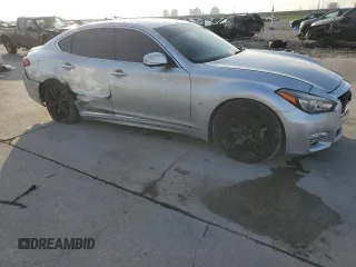 2017 Infiniti Q70 3.7 with VIN JN1BY1AP6HM740551, listed as a Copart auction lot 54435405 with 103,557 mi miles and Salvage Title. Bid and sale history available at DreamBid. Image 4.