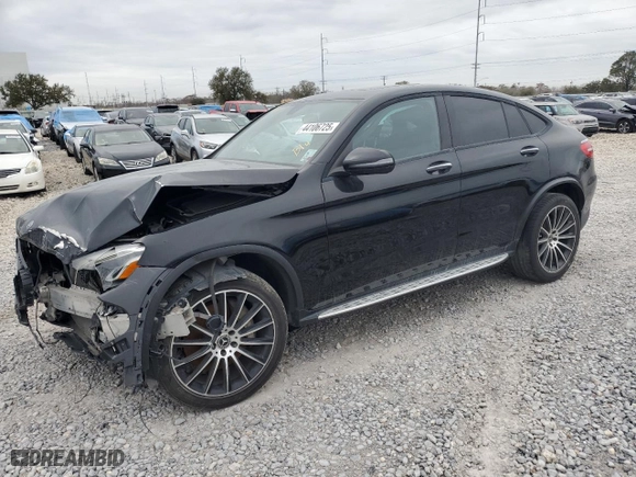 2018 Mercedes-Benz GLC with VIN WDC0J4KB2JF400671, listed as a Copart auction lot 44106725 with 70,948 mi miles and Salvage Title. Bid and sale history available at carsss.com. Image 1.