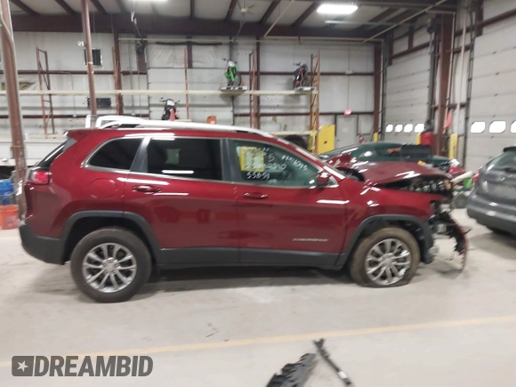 2021 Jeep Cherokee Latitude Lux with VIN 1C4PJMMX1MD131043, listed as a IAAI auction lot 41824130 with 56,414 mi miles and . Bid and sale history available at carsss.com. Image 13.