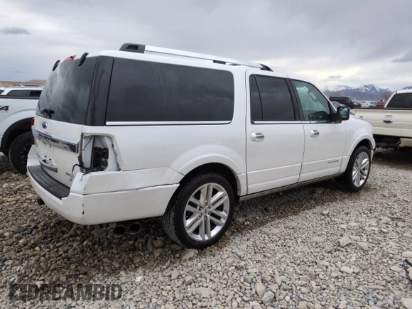 2016 Ford Expedition Max Platinum with VIN 1FMJK1MT5GEF52174, listed as a Copart auction lot 49000355 with 112,451 mi miles and Salvage title. Bid and sale history available at DreamBid. Image 3.