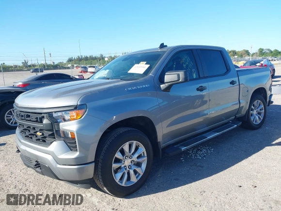 2024 Chevrolet Silverado 1500 Custom with VIN 1GCPABEK3RZ174705, listed as a IAAI auction lot 41830901 with 21,406 mi miles and . Bid and sale history available at DreamBid. Image 17.