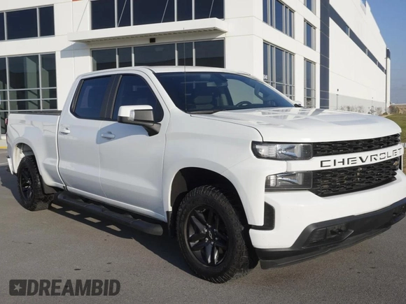 2021 Chevrolet Silverado 1500 Work Truck with VIN 1GCUYAEF7MZ143140, listed as a Copart auction lot 44387905 with 50,449 mi miles and Clean Title. Bid and sale history available at DreamBid. Image 1.