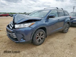 2019 Toyota Highlander LE with VIN 5TDZZRFH2KS330351, listed as a Copart auction lot 59189195 with 127,390 mi miles and Salvage title. Bid and sale history available at DreamBid. Image 1.