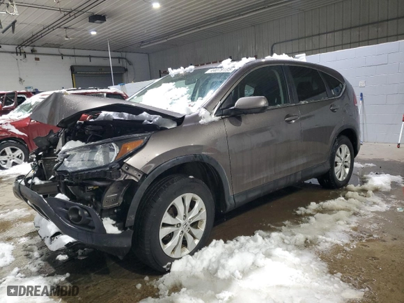 2014 Honda CR-V EX with VIN 5J6RM4H55EL015709, listed as a Copart auction lot 44079195 with 0 mi miles and Salvage Title. Bid and sale history available at carsss.com. Image 1.