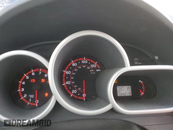 2009 Pontiac Vibe w/1SA with VIN 5Y2SP67829Z411959, listed as a Copart auction lot 43199474 with 134,217 mi miles and Salvage Title. Bid and sale history available at carsss.com. Image 9.