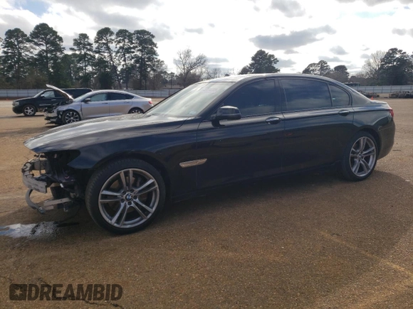2015 BMW 7 Series 740Li with VIN WBAYE4C55FD947147, listed as a Copart auction lot 43274705 with 194,914 mi miles and Salvage Title. Bid and sale history available at DreamBid. Image 1.