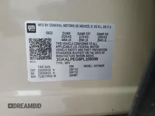 2023 GMC Terrain SLT с VIN 3GKALPEG6PL108599, выставлен на аукционе Copart как лот 54158035 с пробегом 32 028 миль миль и Списание • Salvage title. История ставок и продаж доступна на DreamBid. Изображение 13.