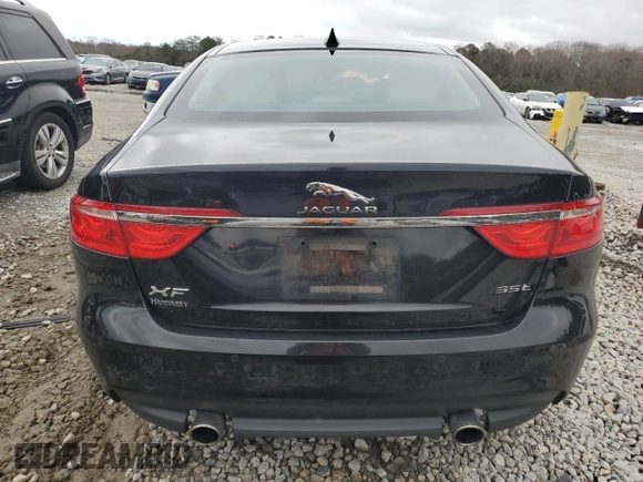 2017 Jaguar XF 35t Prestige with VIN SAJBE4BV2HCY37158, listed as a Copart auction lot 41450445 with 94,800 mi miles and Salvage Title. Bid and sale history available at carsss.com. Image 6.