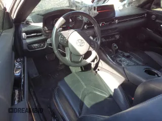 2021 Toyota GR Supra 3.0 with VIN WZ1DB0C02MW040463, listed as a Copart auction lot 74898374 with 37,367 mi miles and Salvage Title. Bid and sale history available at carsss.com. Image 8.