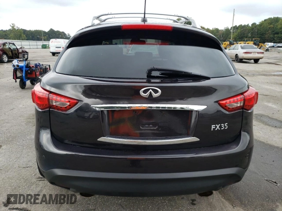 2011 Infiniti FX35 with VIN JN8AS1MW1BM734987, listed as a Copart auction lot 72834104 with 87,552 mi miles and Salvage Title. Bid and sale history available at carsss.com. Image 6.