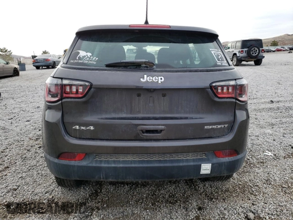 2021 Jeep Compass Sport with VIN 3C4NJDAB2MT516752, listed as a Copart auction lot 49708635 with 58,970 mi miles and Salvage Title. Bid and sale history available at DreamBid. Image 6.