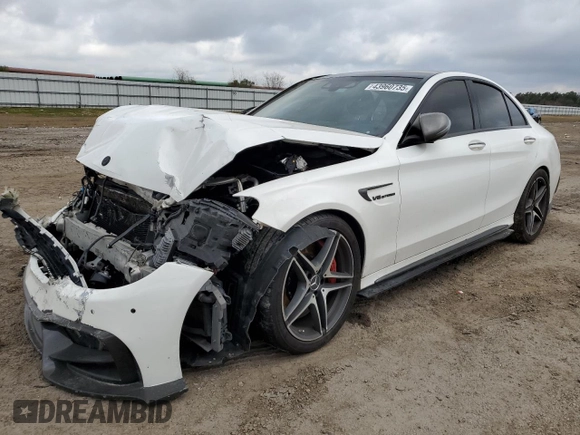 2016 Mercedes-Benz C 63 S AMG with VIN 55SWF8HB3GU100097, listed as a Copart auction lot 43960735 with Not provided miles and Salvage title. Bid and sale history available at DreamBid. Image 1.