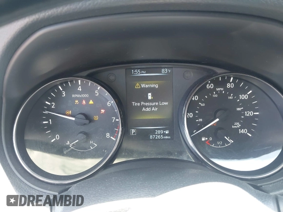 2017 Nissan Rogue SV with VIN KNMAT2MT9HP588530, listed as a IAAI auction lot 42560615 with 87,265 mi miles and . Bid and sale history available at DreamBid. Image 7.
