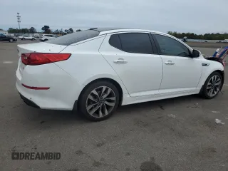 2015 Kia Optima SX Turbo with VIN 5XXGR4A61FG367091, listed as a Copart auction lot 48299065 with 106,003 mi miles and Non Repairable. Bid and sale history available at carsss.com. Image 3.