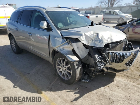 2014 Buick Enclave Leather with VIN 5GAKVBKD6EJ368384, listed as a Copart auction lot 48635855 with 202,879 mi miles and Salvage Title. Bid and sale history available at DreamBid. Image 4.