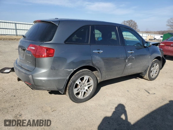 2007 Acura MDX Tech Pkg with VIN 2HNYD28327H546266, listed as a Copart auction lot 48705615 with 118,915 mi miles and Clean Title. Bid and sale history available at carsss.com. Image 3.