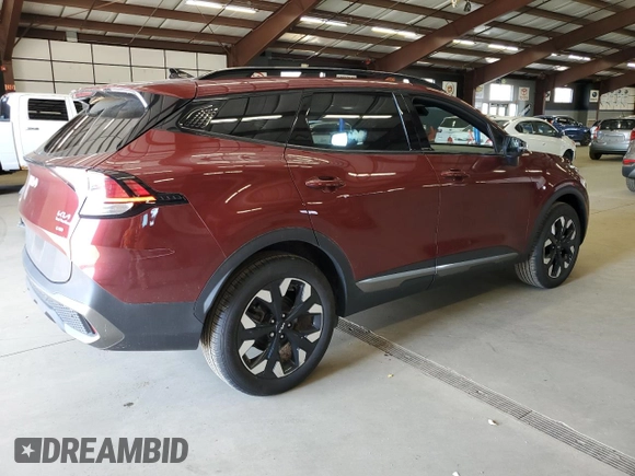 2024 Kia Sportage X-Line with VIN 5XYK6CDF0RG172009, listed as a Copart auction lot 54208585 with 15,143 mi miles and Salvage Title. Bid and sale history available at carsss.com. Image 3.