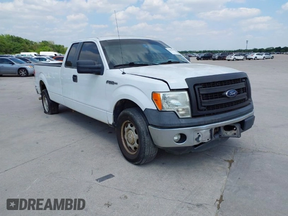 2013 Ford F-150 XL w/HD Payload Pkg with VIN 1FTVX1CF8DKD55791, listed as a IAAI auction lot 41987479 with 285,410 mi miles. Bid and sale history available at carsss.com. Image 1.